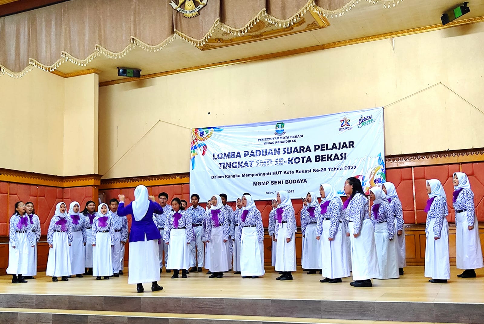 Sambut Hut Kota Bekasi Ke Disdik Kota Bekasi Gelar Lomba Paduan